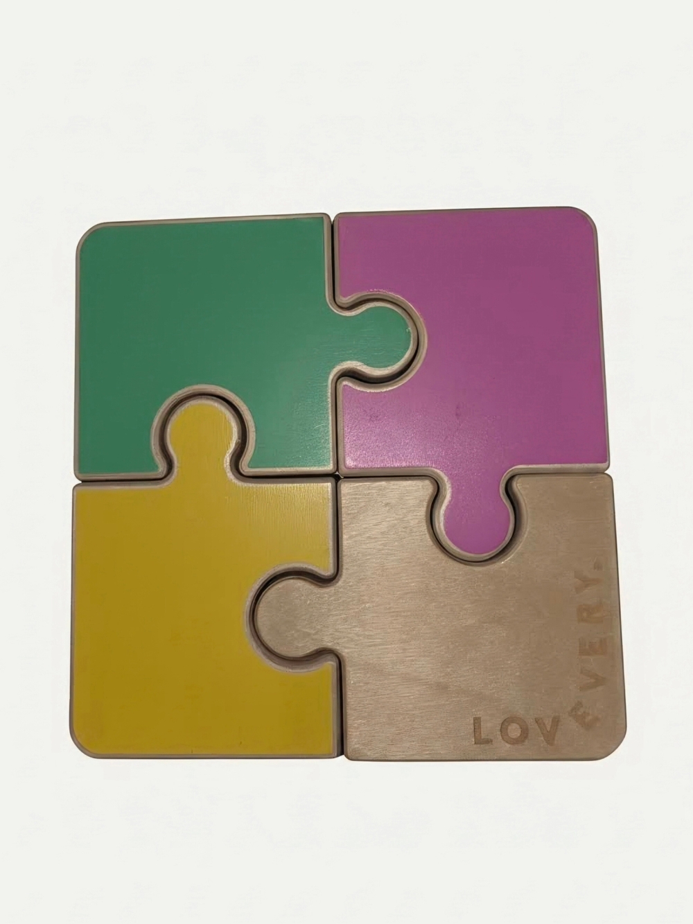 Lovevery 4 Piece Chunky Wooden Jigsaw Puzzle